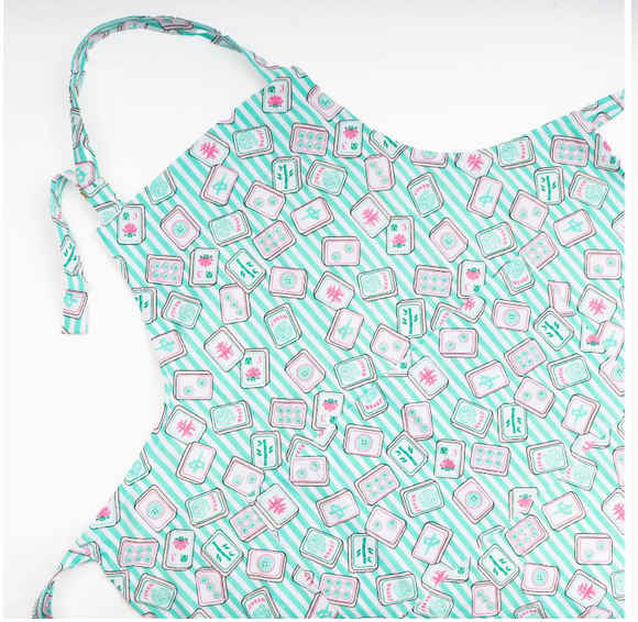 Mahjong Stripe Apron