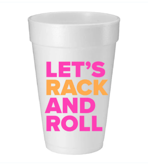 Let's Rack and Roll Mahjong Foam Cups