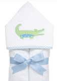 3 Marthas Alligator Everykid Towel in Blue