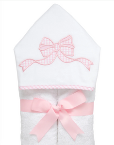Pink Bow Hooded Everykid Towel