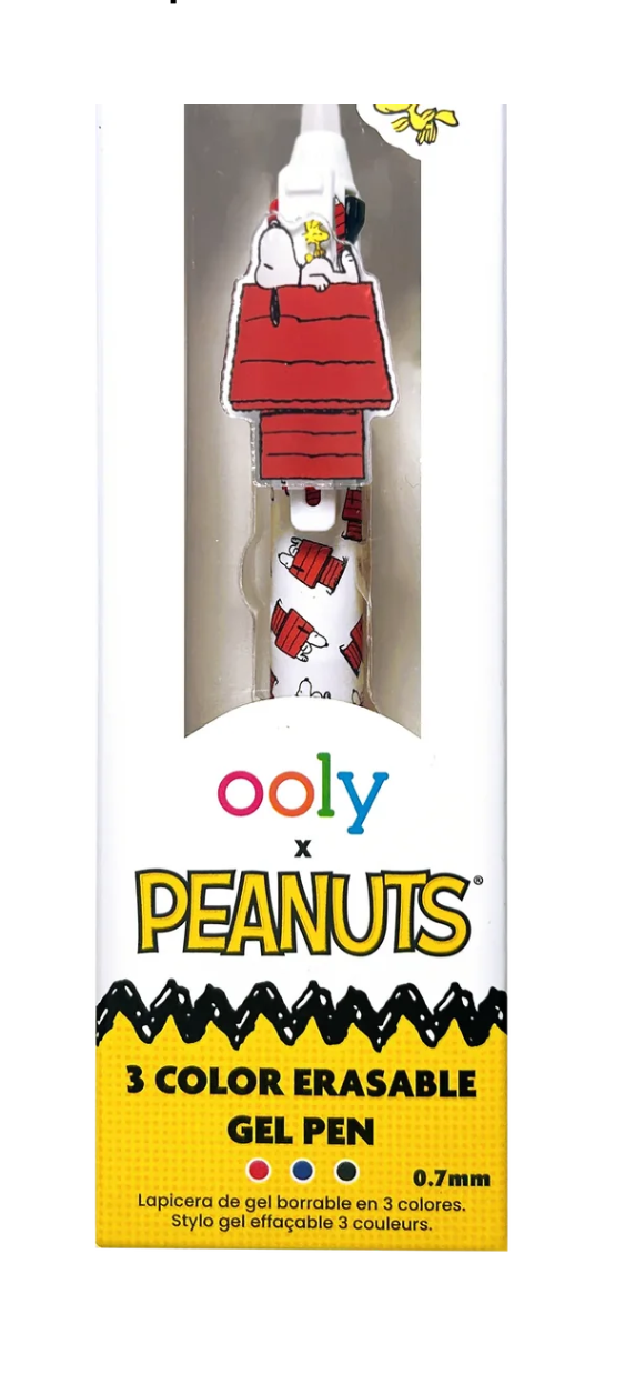 Peanuts 3 Color Erasable Gel Pen