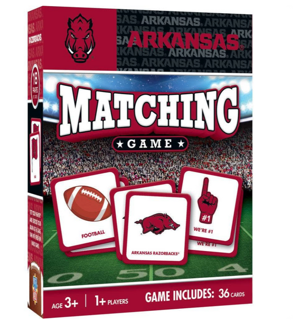 Arkansas Razorbacks Matching Game