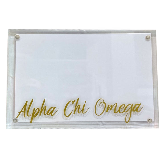 Acrylic Picture Frame - Sorority