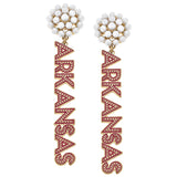 Arkansas Pearl Cluster Drop Earrings