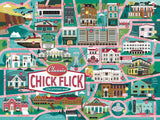 Chick Flick Movie Map Puzzle