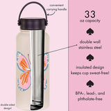 Garden Butterfly Stainless Steel Cup