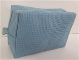 Waffle Knit Cosmetic Bags - Large