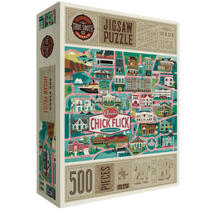 Chick Flick Movie Map Puzzle