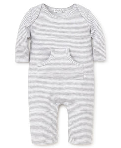 Striped Playsuit - Gray