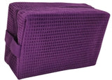 Waffle Knit Cosmetic Bags - Large