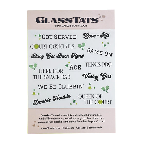 Glass Tats - Tennis Time